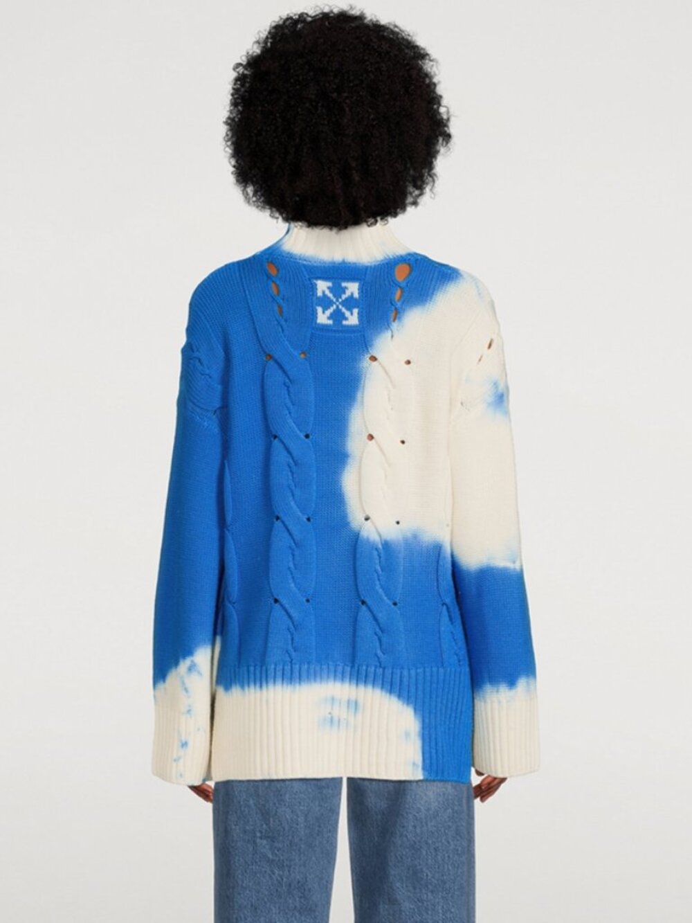 Off-White Virgil Abloh Hink Tie-Dye Turtleneck Sweater 38 2